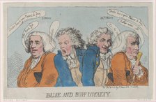 Blue and Buff Loyalty, December 31, 1788., December 31, 1788. Creator: Thomas Rowlandson.