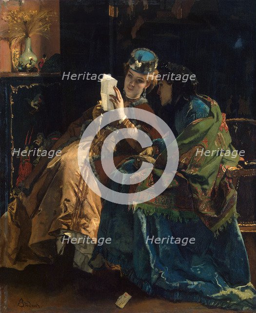 Pleasant Letter', 1860s. Creator: Stevens, Alfred (1823-1906).