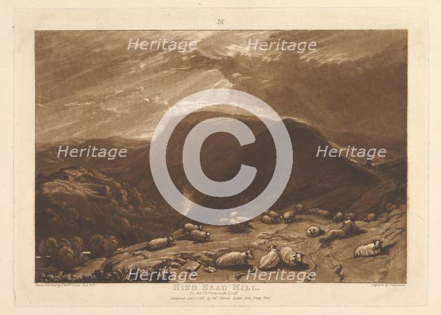 Hind Head Hill, On the Portsmouth Road (Liber Studiorum, part V, plate 25), January 1, 1811. Creator: JMW Turner.