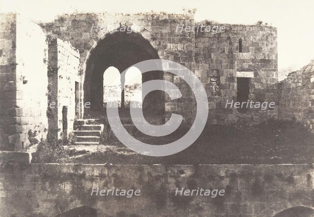 Jérusalem, Hospital de Sainte-Hélène, Intérieur, 1854. Creator: Auguste Salzmann.