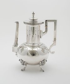 Coffee Pot, part of Tea and Coffee Service, 1878. Creator: Rogers Smith and Company.