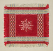 Table Napkin, c. 1940. Creator: Merkley, Arthur G..