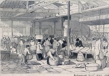Billingsgate Market, London, 1849. Artist: IWA