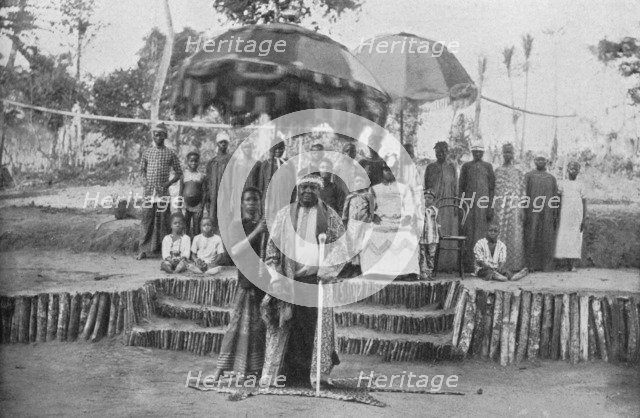 John Boko Cobham, a 'king' of Old Calabar (Southern Nigeria), 1912. Artist: Harry Johnston.