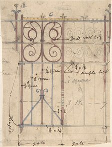 Design for a Church Gate, ca. 1880. Creator: Richardson Ellson & Co.