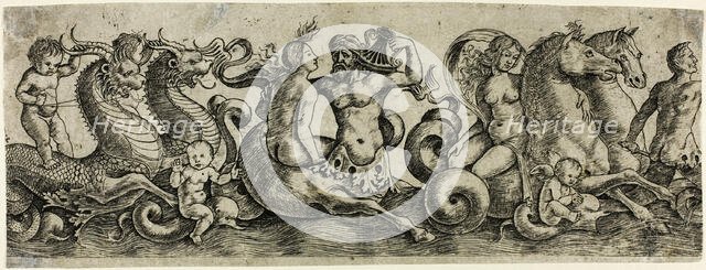 Frieze with Tritons and Nymphs, 1515/20. Creator: Girolamo Mocetto.