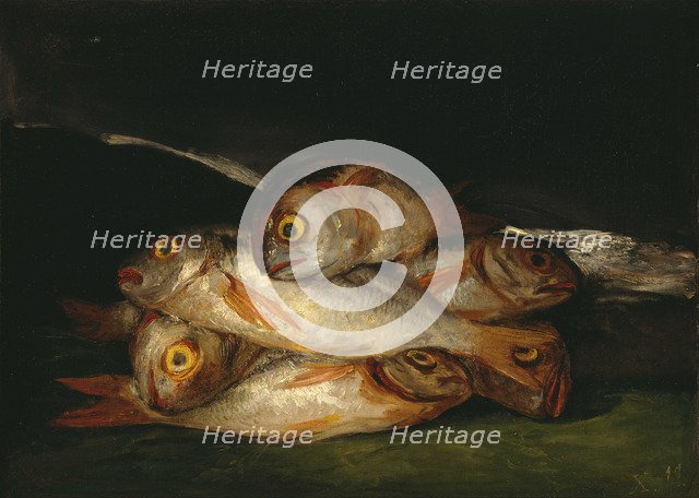 Still Life with Golden Bream, 1808-1812. Artist: Goya, Francisco, de (1746-1828)