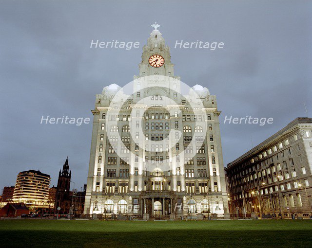 The Royal Liver Building, Liverpool, Merseyside, c2000s. Artist: Historic England Staff Photographer.