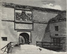 The Gate of the Old Fortress in Komárno, 1890s. Artist: Háry, Gyula (Julius) (1864-1946)