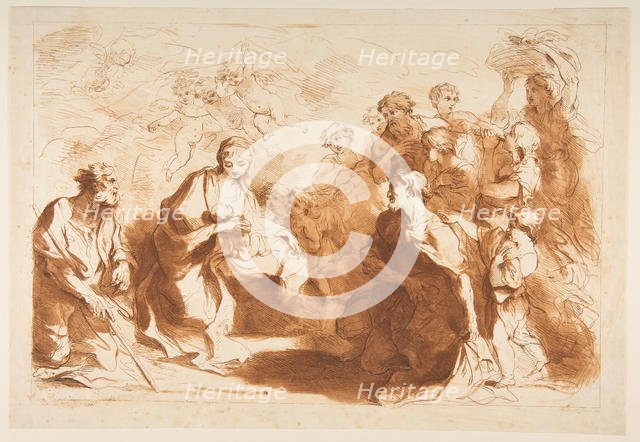 The Adoration of the Shepherds, before 1764. Creator: Francesco Bartolozzi.