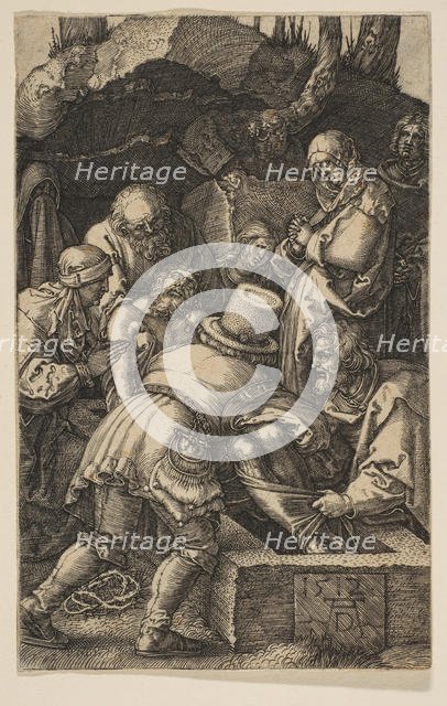 The Entombment, from The Passion, 1512. Creator: Albrecht Durer.