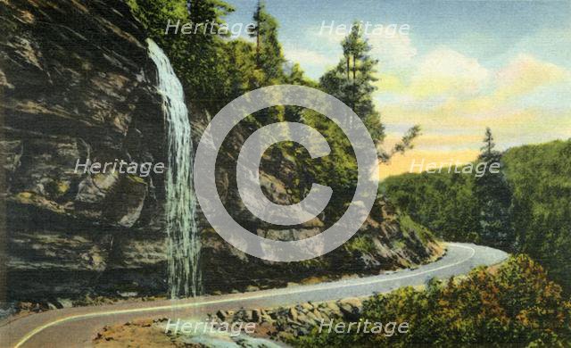 'Bridal Veil Falls, Western North Carolina', 1942. Creator: Unknown.