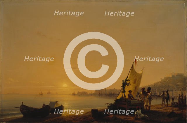 The Bay of Naples, 1844. Creator: Aivazovsky, Ivan Konstantinovich (1817-1900).