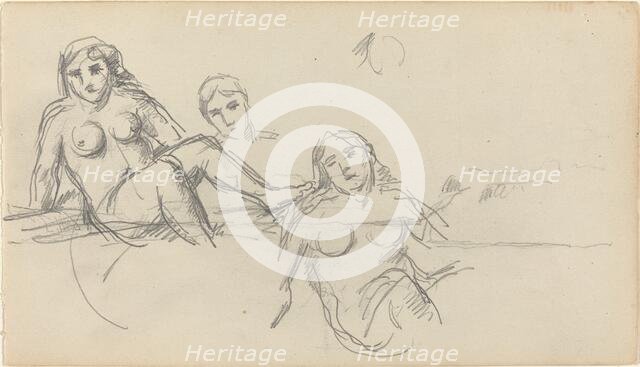 Seated Bather [verso], 1882/1885. Creator: Paul Cezanne.