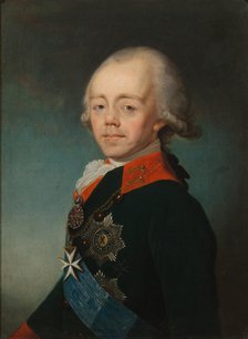 Portrait of the Emperor Paul I of Russia (1754-1801), Early 1790s.