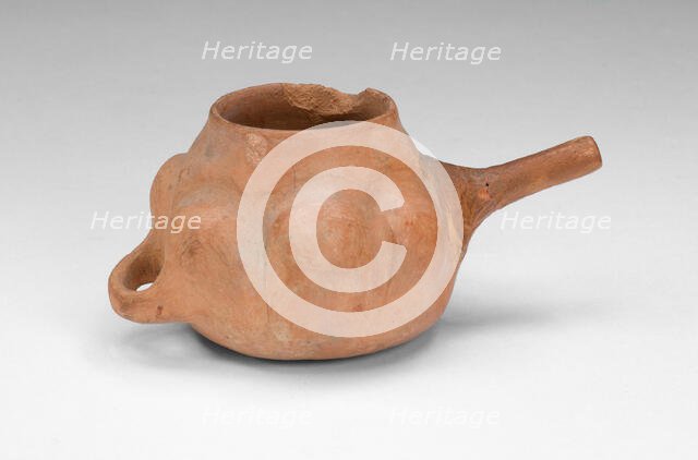 Miniature Cup with Handle and Side Spout, A.D. 500/800. Creator: Unknown.