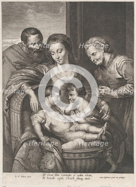 The Holy Family with Saint Elizabeth and the infant Saint John the Baptist, ca. 1615-75. Creator: Lucas Vorsterman.