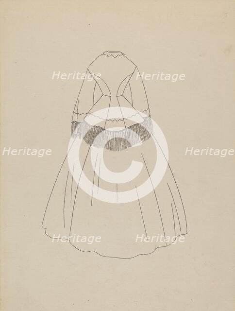 Dress Pattern, c. 1938. Creator: Irene Lawson.