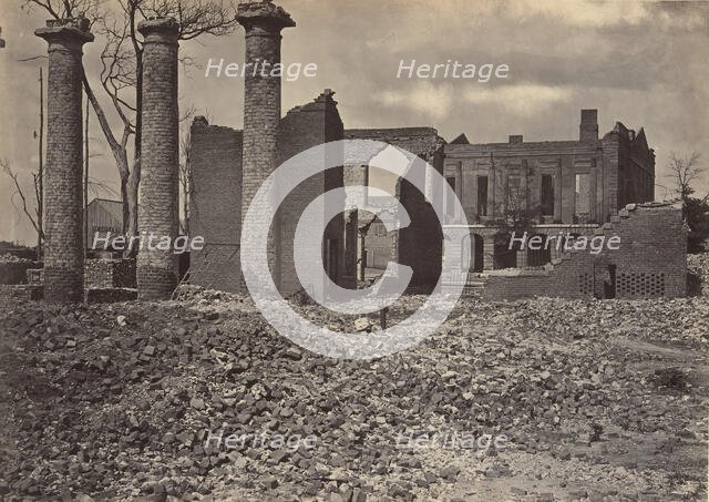 Ruins in Columbia, South Carolina No. 2, 1860s. Creator: George N. Barnard.