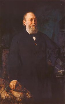 Ferdinand Freiherr von Hochstetter, 1882. Creator: Franz Rumpler.