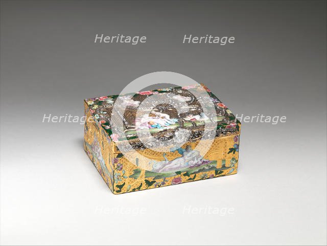 Snuffbox with portrait of Frederick the Great (1712-1786), King of Prussia, 1745-55. Creator: Daniel Baudesson.