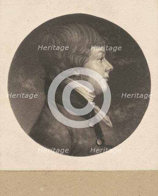 Unidentified Man, 1798-1803. Creator: Charles Balthazar Julien Févret de Saint-Mémin.