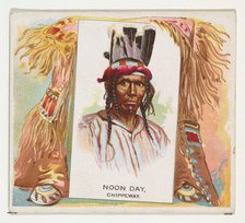 Noon Day, Chippeway, from the American Indian Chiefs series (N36) for Allen & Ginter Cigar..., 1888. Creator: Allen & Ginter.