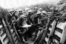 Soldiers in a Trench, c1914-18. Creator: British Photographer (20th Century).