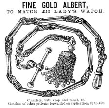 Benson's Fine Gold Albert, 1883. Creator: Unknown.