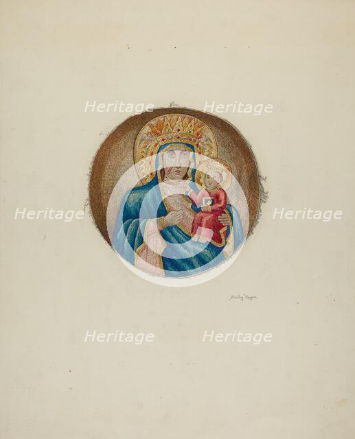 Religious Embroidery, 1940. Creator: Stanley Mazur.