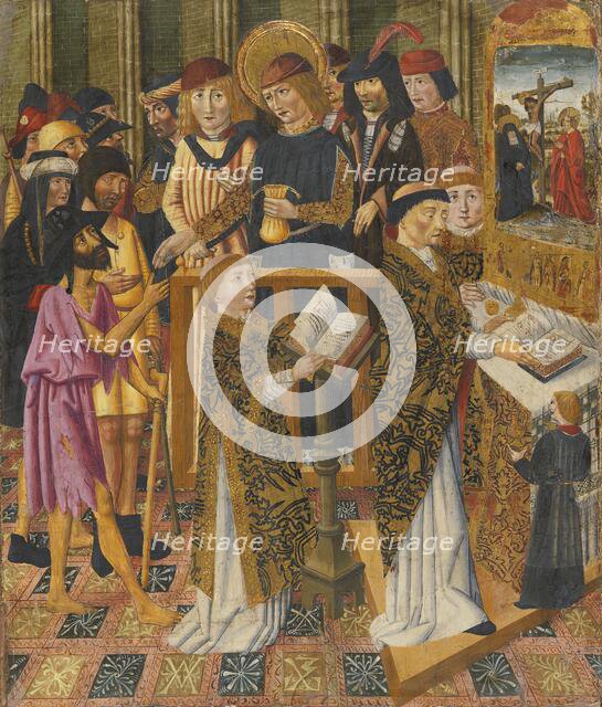 Pilgrims' Mass, 1450. Creator: Circle of Jaume Huguet.