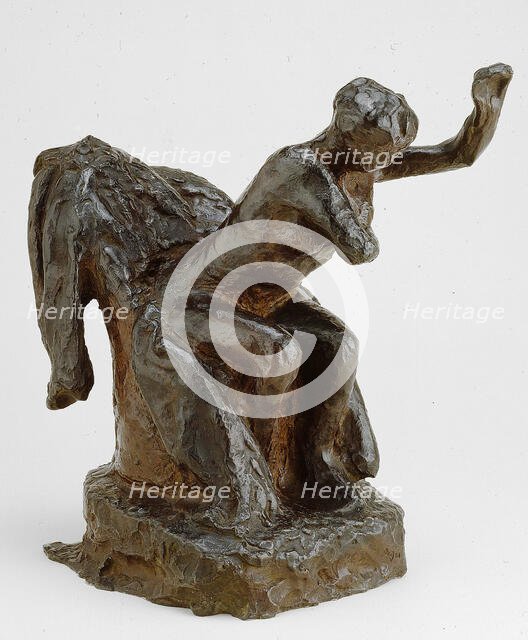 Woman Seated in an Armchair, modeled c. 1903 (cast 1919/21). Creator: Edgar Degas.