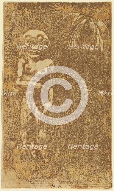 Oviri (The Savage) [recto], 1894/1895. Creator: Paul Gauguin.