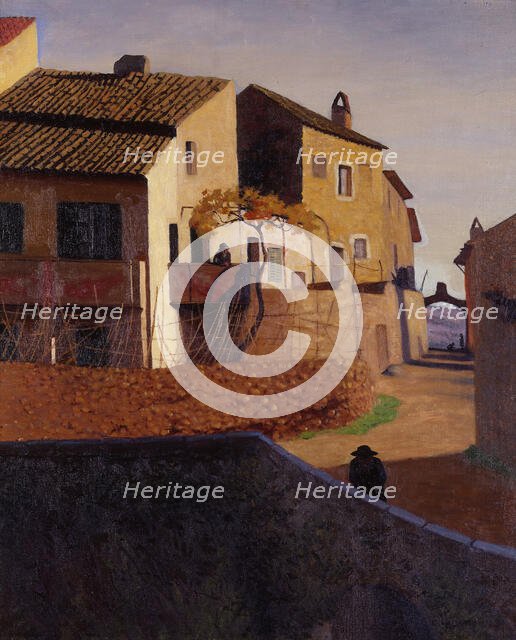 Roman bridge in Cagnes, 1923. Creator: Vallotton, Felix Edouard (1865-1925).