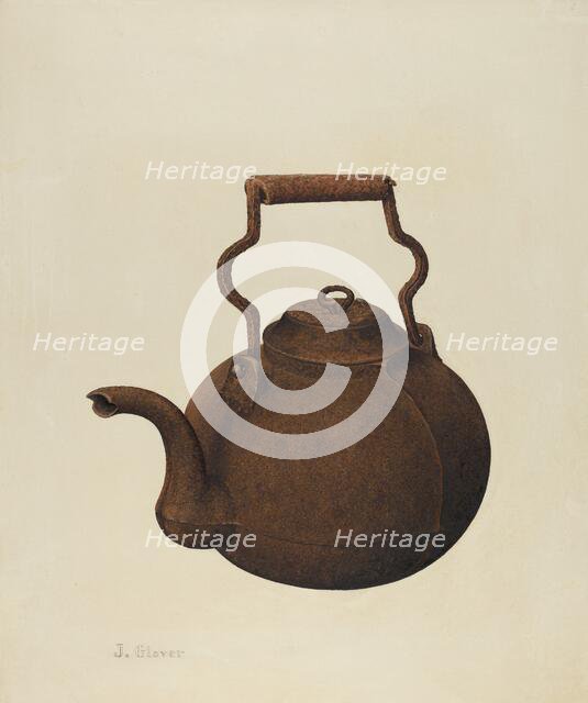 Kettle, 1935/1942. Creator: Joseph Glover.