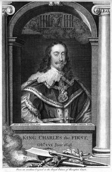 Charles I of England.Artist: George Vertue