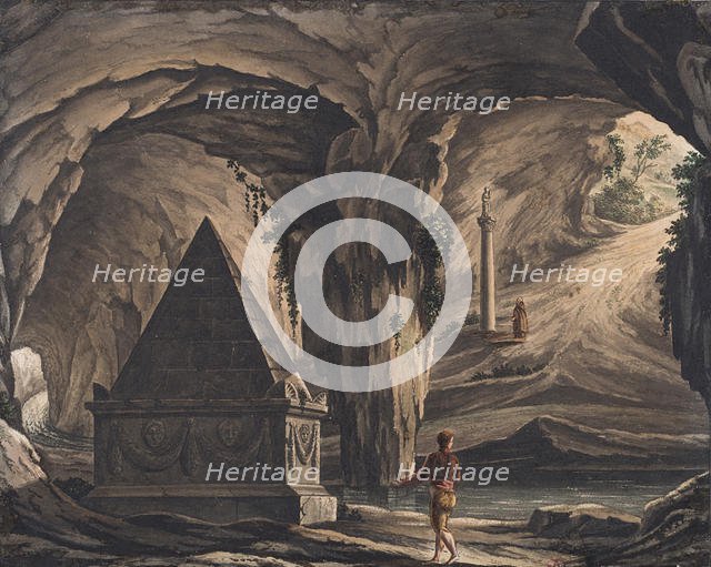 Stage design for the opera Roméo et Juliette by Ch. Gounod. Creator: Magnani, Girolamo (1815-1889).