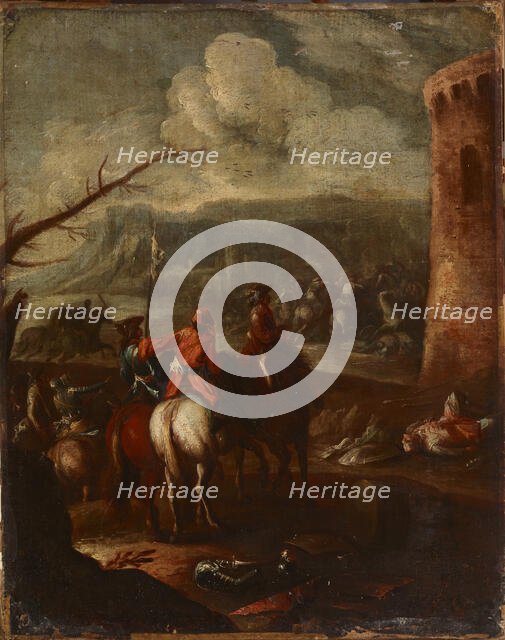 Battle Scene, 18th century. Creator: Unknown.