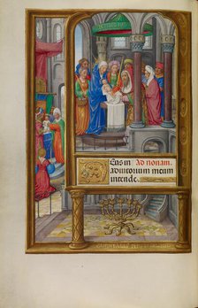 The Presentation in the Temple; Spinola Hours, about 1510-1520. Creator: Master of James IV of Scotland.