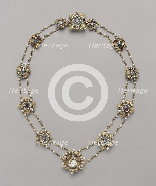 Twelve Medallions Mounted as a Necklace, c. 1400. Creator: Unknown.
