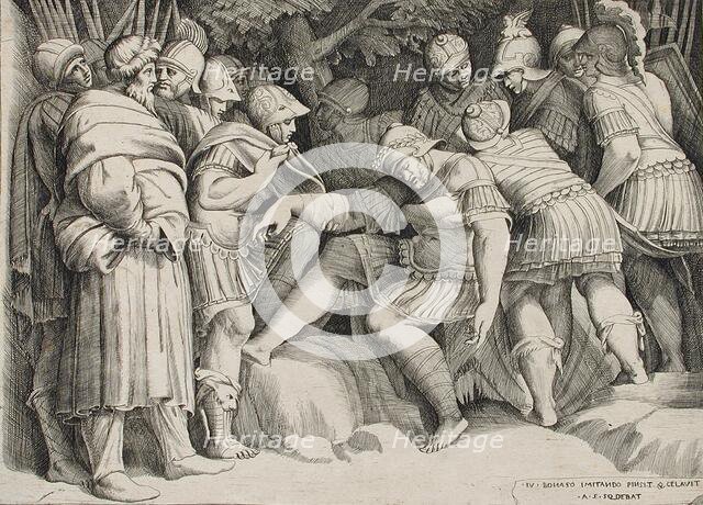 The Wounded Scipio, c1546. Creator: Giulio Bonasone.