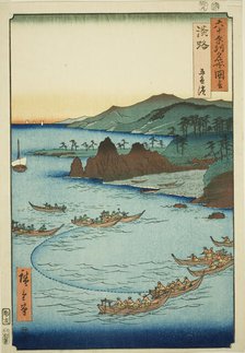 Awaji Province: Goshiki Beach (Awaji, Goshiki hama), from the series "Famous Places..., 1855. Creator: Ando Hiroshige.