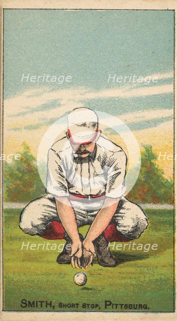 Smith, Shortstop, Pittsburgh, from the Gold Coin series (N284) for Gold Coin Chewing Tobacco, 1887. Creator: D Buchner & Co.