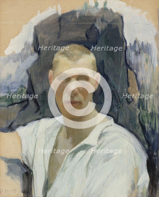 Self-Portrait, 1893. Creator: Pekka Halonen.