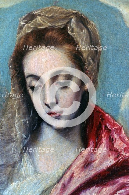 'Holy Family with St Anne' (detail), c1590-1595. Artist: El Greco