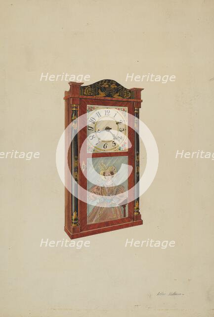 Clock, 1937. Creator: Arthur Matthews.