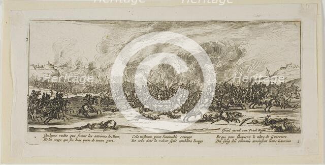 The Battle, plate three from The Large Miseries of War, n.d. Creator: Gerard van Schagen.