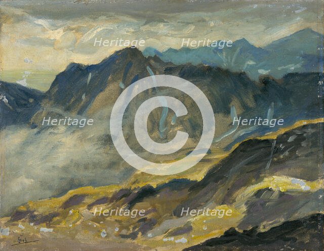 View from Rysy, 1920-1940. Creator: Otakar Stáfl.