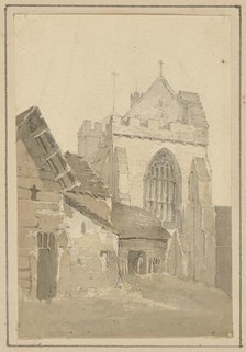 Brecon Priory, c1795-1854. Creator: James Bourne.