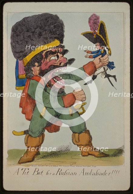 A tit bit for a Russian ambassador!!!, 1803. Artist: Anonymous  
